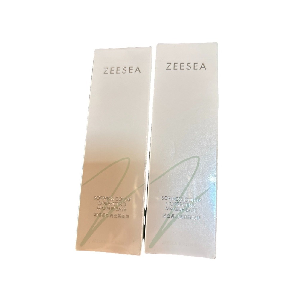 2X ZEESEA Softness‎ Color Correcting Makeup Base Green Liquid 1.06 oz, B49-97